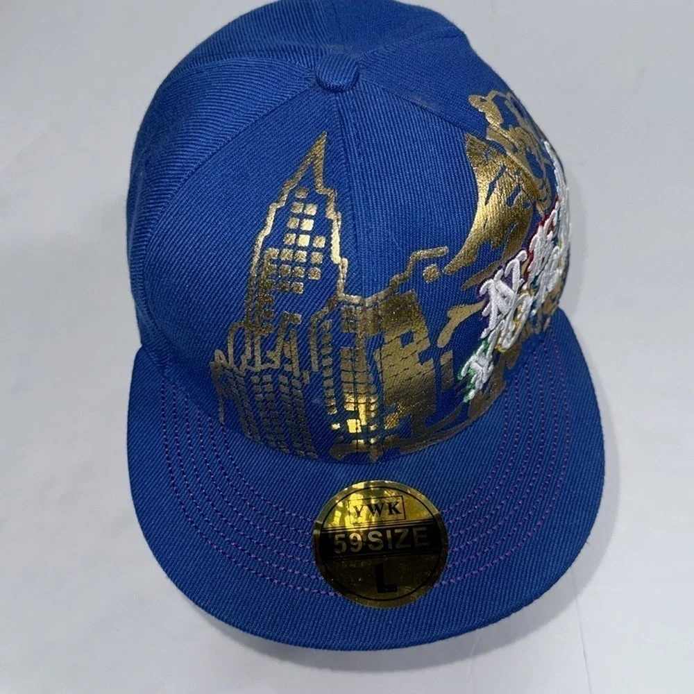 New York blue 59 large SnapBack cap